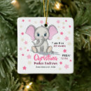 Search for pink star christmas tree decorations Baby girl