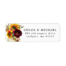 Search for fall return address labels weddings Rustic