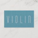Search for violin teacher business cards Simple