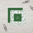 Search for leaves pattern business cards Simple