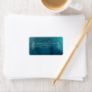 Search for dark teal return address labels For her
