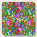 Search for stained glass coasters Vibrant