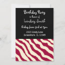 Search for red zebra birthday invitations Modern