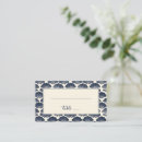 Search for seashell place cards Navy