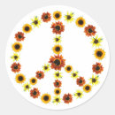 Search for floral peace sign stickers Yellow