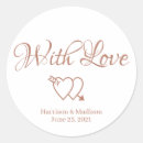 Search for customer wedding stickers Thank you