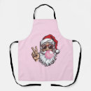Search for matching aprons Santa