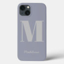 Search for initals iphone cases Purple
