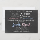 Search for chalkboard gender reveal invitations He or she