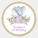 Search for lavender elephant stickers Baby shower