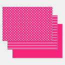 Search for pink polka dot wrapping paper White polka dots