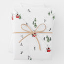 Search for vintage red wrapping paper Winter