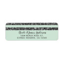 Search for green stripes return address labels Trendy