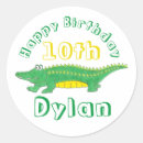 Search for alligator birthday stickers Crocodile