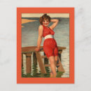 Search for vintage bathing suits postcards Women