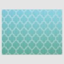 Search for geometric pattern tissue paper Turquoise