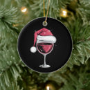 Search for wine glass christmas tree decorations Santa