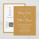 Search for burnt orange gold wedding invitations Qr code