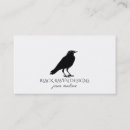 Search for bird business cards crow