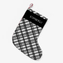 Search for buffalo plaid christmas stockings Black