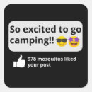 Search for funny camping stickers Mosquito