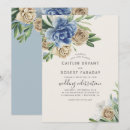 Search for blue and ivory wedding invitations Floral