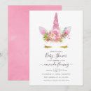 Search for pink unicorn invitations Unicorns