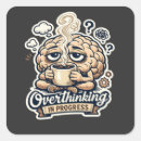 Search for overthinking stickers Humour