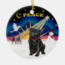 Search for black pug christmas decor Pets