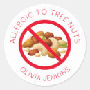 Search for tree nut allergy stickers Allergic