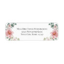 Search for peonys return address labels Watercolour