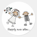 Search for stick figure wedding stickers Cute