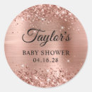 Search for sparkle baby shower stickers Rose gold