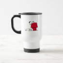 Search for red black travel mugs Snoopy