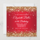 Search for red and gold 60th birthday invitations Glamourous
