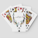 Search for deer playing cards Flowers