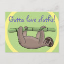 Search for cartoon sloth postcards Adorable