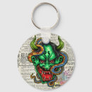 Search for green dragon key rings Vintage