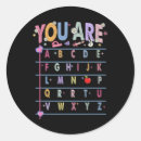 Search for letters of the alphabet stickers Back to school