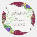 Search for peacock feather wedding stickers Feathers