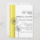 Search for dandelion baby shower invitations Floral