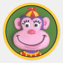 Search for monkey humour stickers Birthday