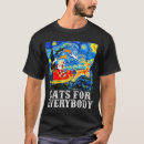 Search for starry night cat tshirts Santa