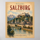 Search for austria vintage travel posters Salzburg