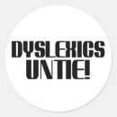 Search for dyslexics stickers Humour