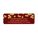 Search for gold dots return address labels Stylish