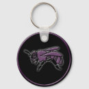 Search for bee on purple key rings Insect
