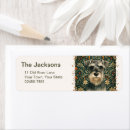 Search for salt return address labels Miniature schnauzer
