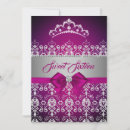 Search for pink diamond invitations Tiara