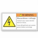 Search for safety stickers Hazard